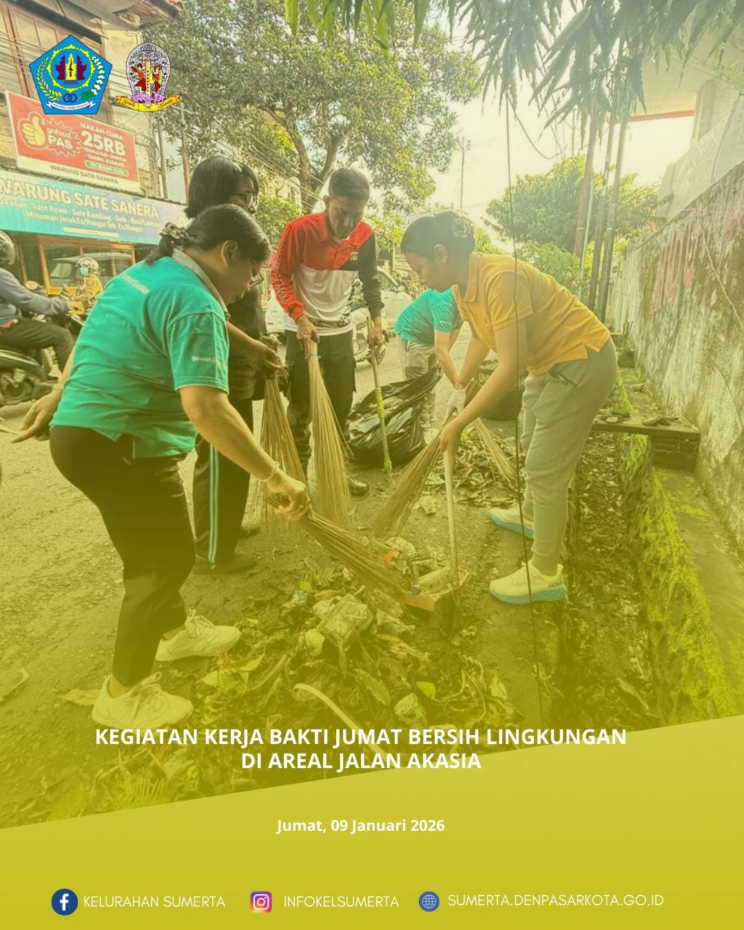 Sinergitas bersama dalam upaya mewujudkan lingkungan yang bersih, sehat dan nyaman melalui kegiatan 
