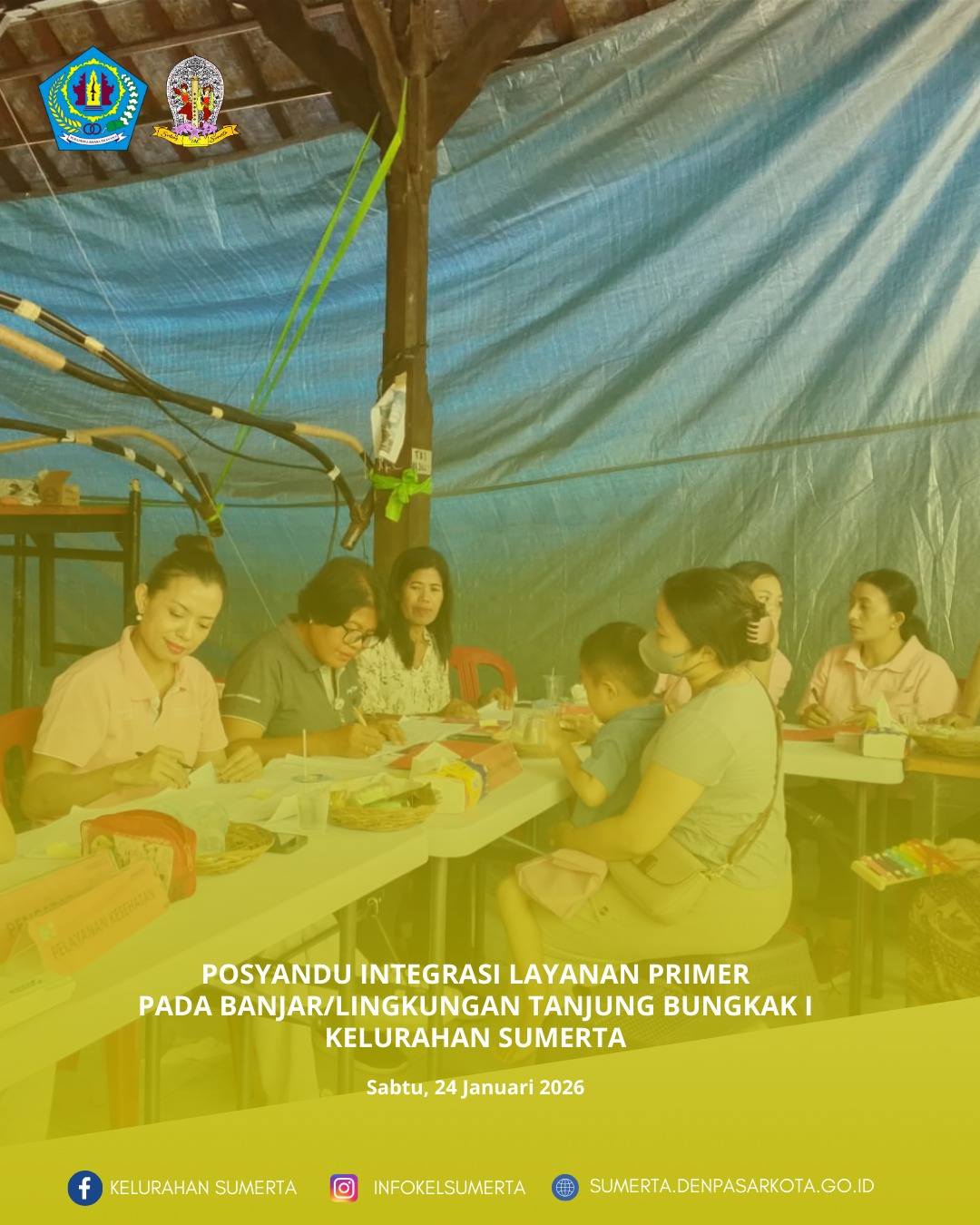 Pemantauan kondisi kesehatan melalui kegiatan posyandu Integrasi Layanan Primer (ILP) bagi seluruh s