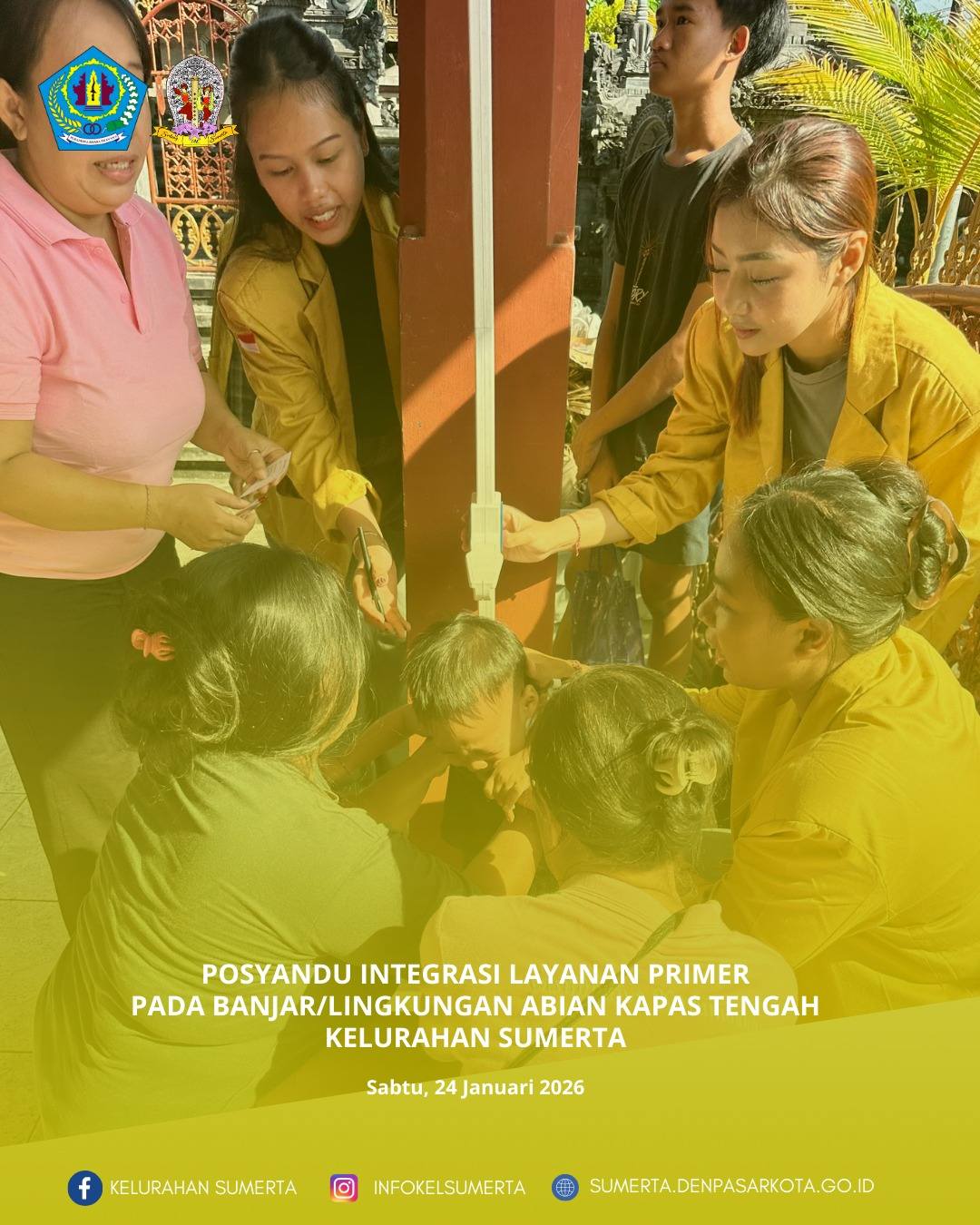 Pemantauan kondisi kesehatan melalui kegiatan posyandu Integrasi Layanan Primer (ILP) bagi seluruh s