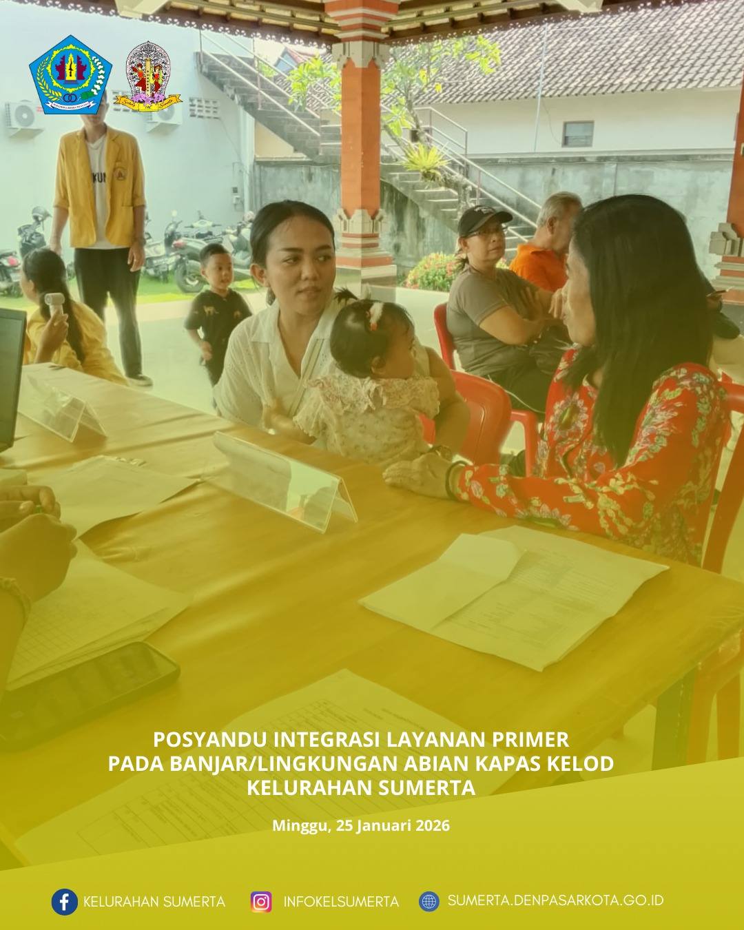 Pemantauan kondisi kesehatan melalui kegiatan posyandu Integrasi Layanan Primer (ILP) bagi seluruh s