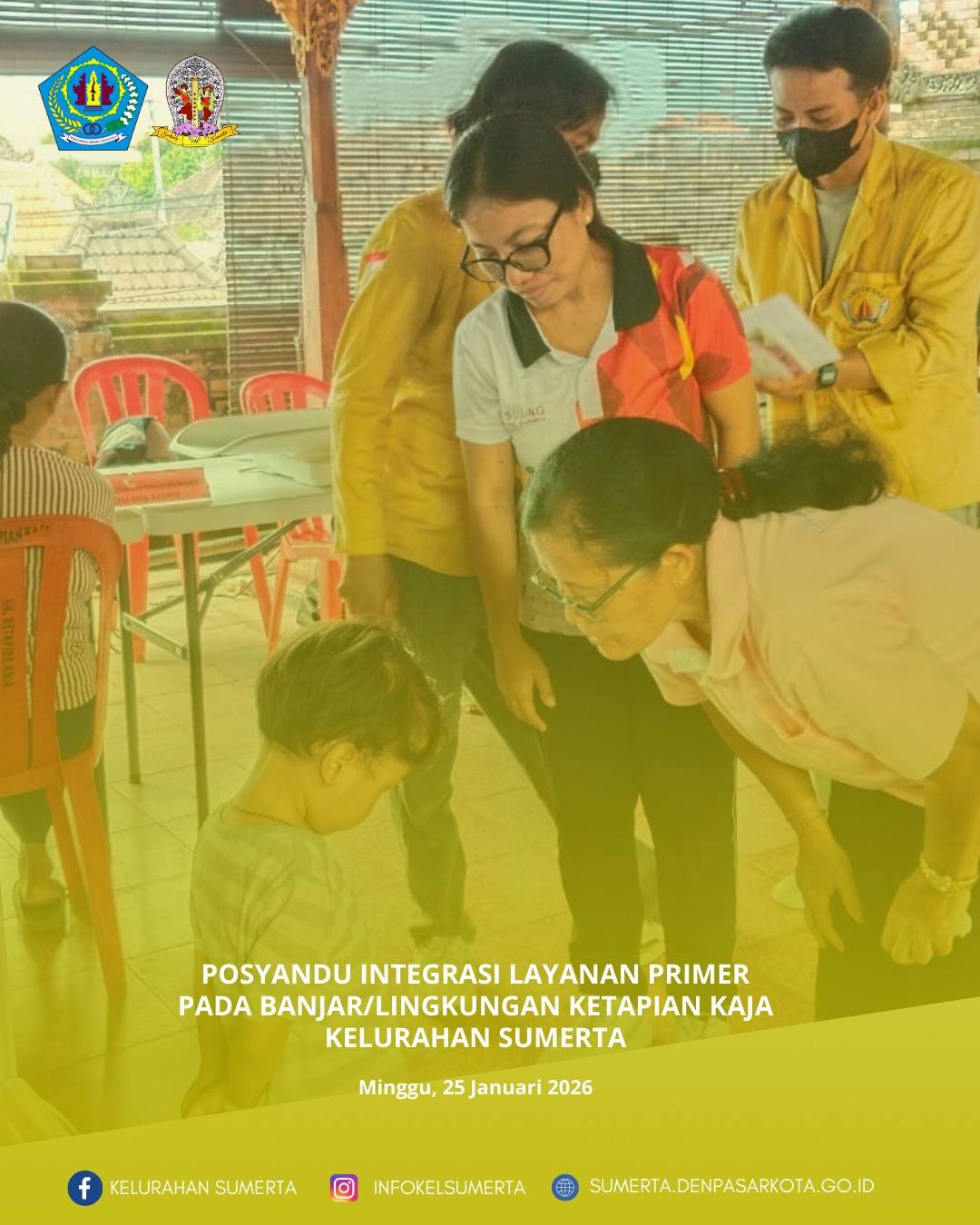 Pemantauan kondisi kesehatan melalui kegiatan posyandu Integrasi Layanan Primer (ILP) bagi seluruh s