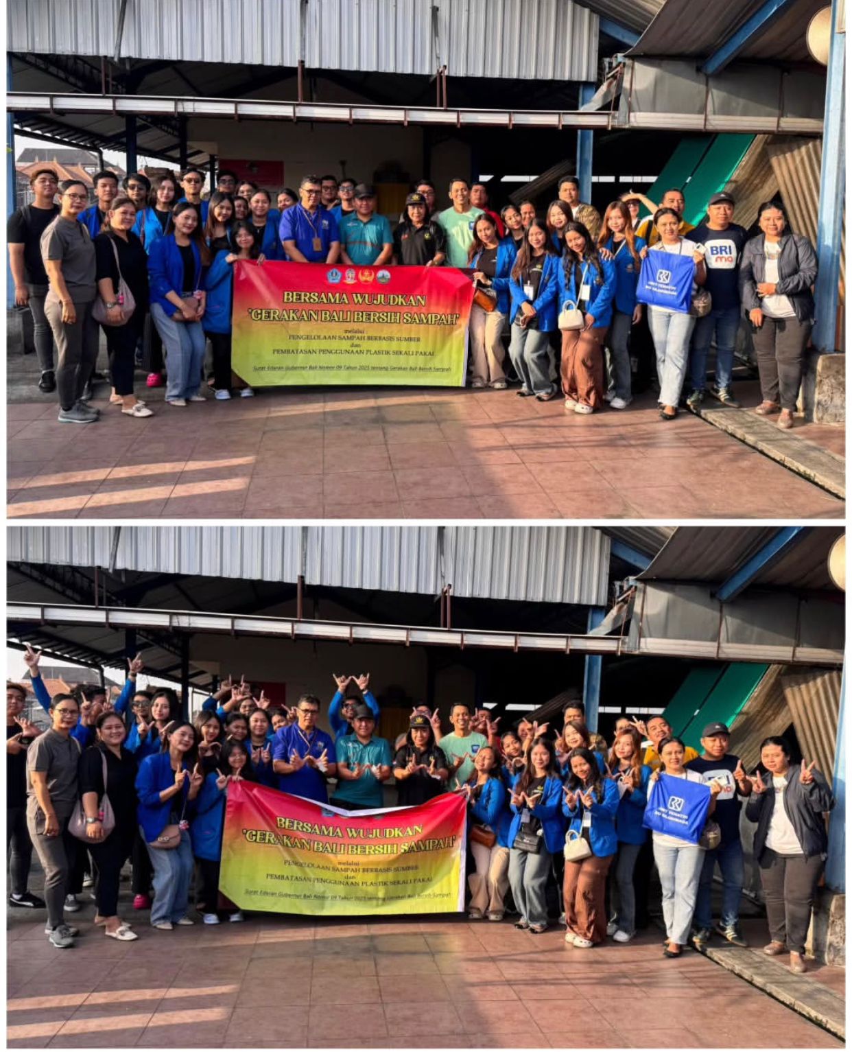 MAHASISWA KKN PMM UNWAR 2025 DI KELURAHAN SUMERTA, DENPASAR TIMUR - MENGADAKAN KEGIATAN GERAKAN KURANGI SAMPAH PLASTIK